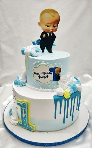 Order 2 Layer Boss Baby Cake Online Same day Delivery Kanpur